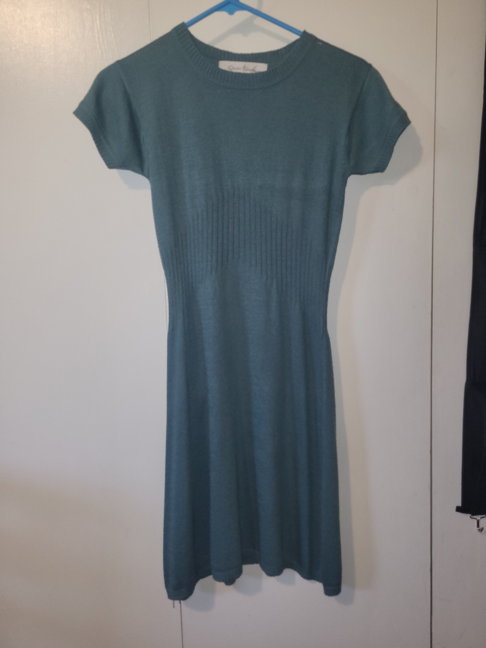 Sage Green Knit Vintage 1990's Dress by Sadie & Sage